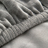 Sofa Cover Couch Slipcover Fleece Stretch Sofa Protector-Grey