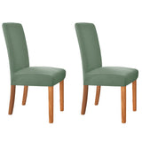 2Pcs Elastic Chair Cover-Green