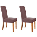 2Pcs Elastic Chair Cover-Coffee