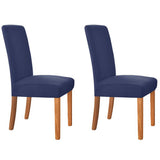 2Pcs Elastic Chair Cover-Navy