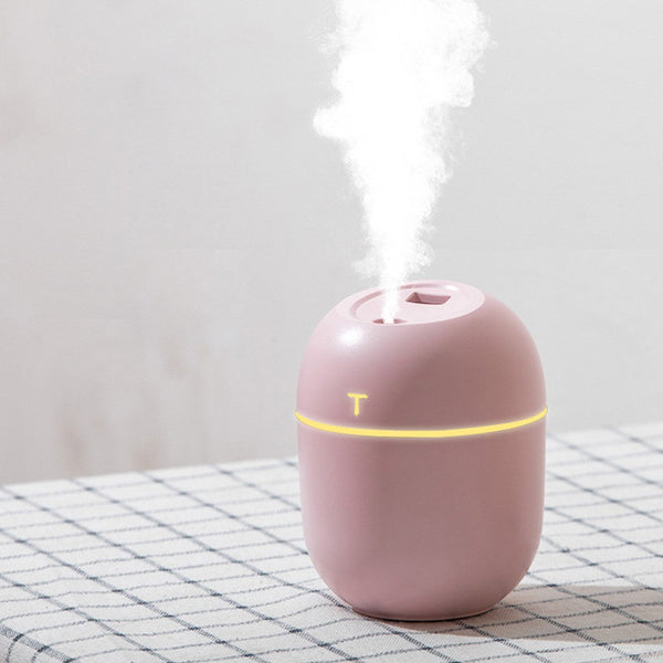 USB Aroma Humidifier Mist Air Purifier Home-Pink