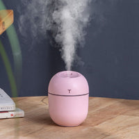 USB Aroma Humidifier Mist Air Purifier Home-Pink