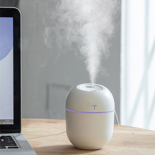 USB Aroma Humidifier Mist Air Purifier Home-White