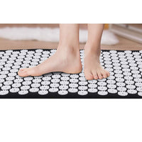 Body Massager Acupressure Cushion Mat Black