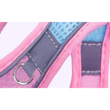 Reflective Pet Harness Leash Set Pink