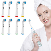 Set of 8 Pcs Electric Toothbrush Heads Compatible with Oral/Oralby B-Style 1