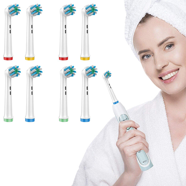 Set of 8 Pcs Electric Toothbrush Heads Compatible with Oral/Oralby B-Style 3