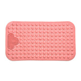 70 x 40cm Bathtub Mat Non Slip Mat with Feet Bristles - Pink