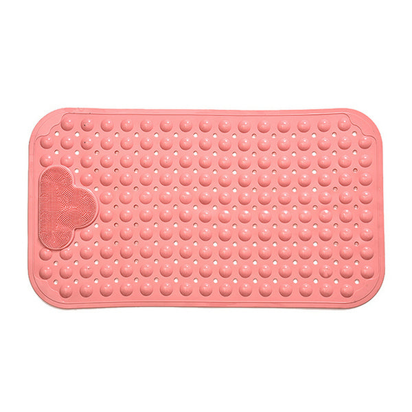 70 x 40cm Bathtub Mat Non Slip Mat with Feet Bristles - Pink