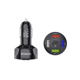 1 Pack 4 USB Port Fast Charging Car Charger Black