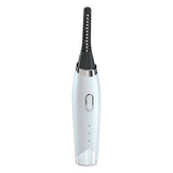 Electric Eyelash Curler Temperature Controlled Makeup Eyelash Curler Tool-White