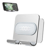 Wall Mount Aluminum Phone Holder Stand Grey
