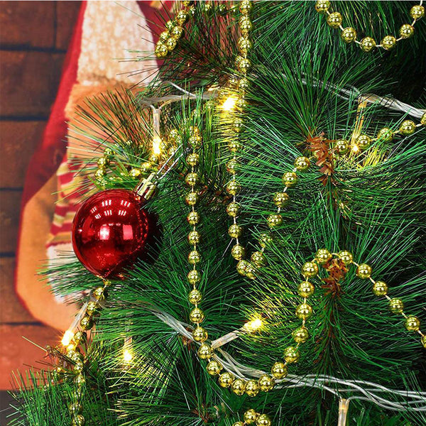 30M Fishing Line Artificial Pearls String-Gold