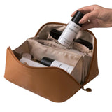 Travel Portable Cosmetic Bag Makeup Bag-Coffee