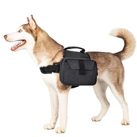 Dog Travel Hiking Backpack Saddle Bag Rucksack Medium-Black
