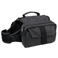 Dog Travel Hiking Backpack Saddle Bag Rucksack Medium-Black