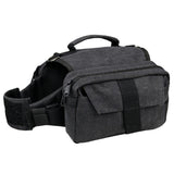 Dog Travel Hiking Backpack Saddle Bag Rucksack Medium-Black
