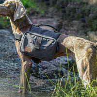 Dog Travel Hiking Backpack Saddle Bag Rucksack Medium-Black
