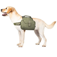 Dog Travel Hiking Backpack Saddle Bag Rucksack Medium-Green