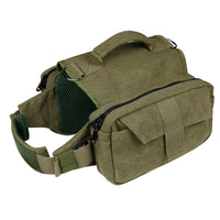 Dog Travel Hiking Backpack Saddle Bag Rucksack Medium-Green