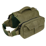 Dog Travel Hiking Backpack Saddle Bag Rucksack Large-Green