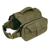 Dog Travel Hiking Backpack Saddle Bag Rucksack Medium-Green