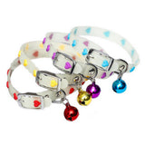 Set of 4Pcs Luminous Silicone Pet Collars-Heart Style
