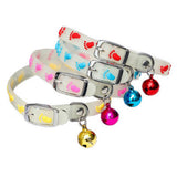 Set of 4Pcs Luminous Silicone Pet Collars-Footprint Style