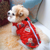 Pet Christmas Jacket Dog Christmas Clothing L - Santa Claus Style