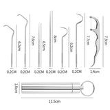 7-Piece Stainless Steel Toothpicks Kit