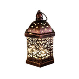 Hollow Carved Lantern Light Decorative Lamp for Holiday Ornaments Style 2
