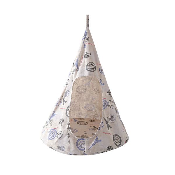 Pet Cat Tent Cone Hammock with Thick Mat Warm Cotton Cage Hanging Bed S-Tower Style