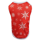Christmas Theme Pet Vest and Dress Set Red-S