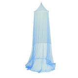 Bed Canopy Net Tent Round Dome Hanging Mosquito Room Decor -Blue