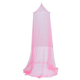 Bed Canopy Net Tent Round Dome Hanging Mosquito Room Decor -Pink