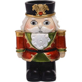 Nutcracker Candle Holder Desk Ornament Gift Creative Christmas Decoration -Red