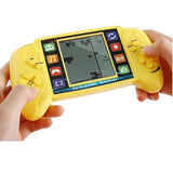 Pocket Handheld Video Game Device 3.5in Brick-Style Player with 23 Classic Games –Yellow