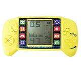 Pocket Handheld Video Game Device 3.5in Brick-Style Player with 23 Classic Games –Yellow