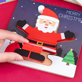 Christmas Wooden Puzzles for Kids Toddlers Educational Toys-Santa Claus Style