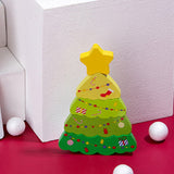 Christmas Wooden Puzzles for Kids Toddlers Educational Toys-Christmas Tree Style