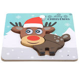 Christmas Wooden Puzzles for Kids Toddlers Educational Toys-Elk Style
