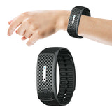 Ultrasonic Anti-Mosquito Repellent Bracelet Rechargeable Electronic Mosquito Wrist Band-Black