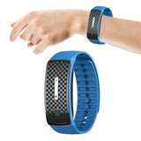 Ultrasonic Anti-Mosquito Repellent Bracelet Rechargeable Electronic Mosquito Wrist Band-Blue