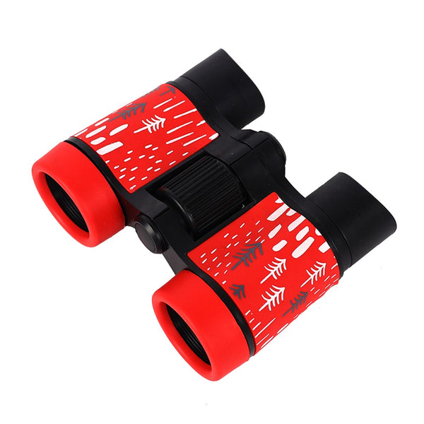 Kids Binoculars 4x30 High-Resolution Optics Binoculars Kids Toy-Red