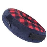 Inflatable Pet Recovery Collar Adjustable Pet Elizabeth Protective Collar for Dogs and Cats S Size-Red Grid