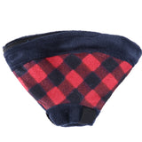 Inflatable Pet Recovery Collar Adjustable Pet Elizabeth Protective Collar for Dogs and Cats M Size-Red Grid