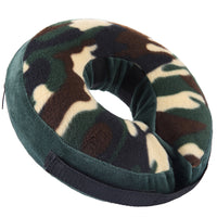 Inflatable Pet Recovery Collar Adjustable Pet Elizabeth Protective Collar for Dogs and Cats M Size-Green Camo