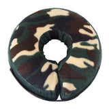 Inflatable Pet Recovery Collar Adjustable Pet Elizabeth Protective Collar for Dogs and Cats M Size-Green Camo