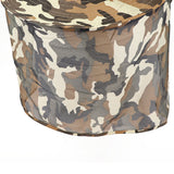 Adult Camouflage Bucket Hat Breathable Mesh Mountaineering Hat Wide Brim Fishing Cap Sun Shade Hat with Neck Flap-Brown Camo