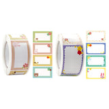 Set of 2 Rolls Cartoon Label Waterproof No-curling Colorful Cartoon Print Name Sticker Stationery Supplies-Style 1